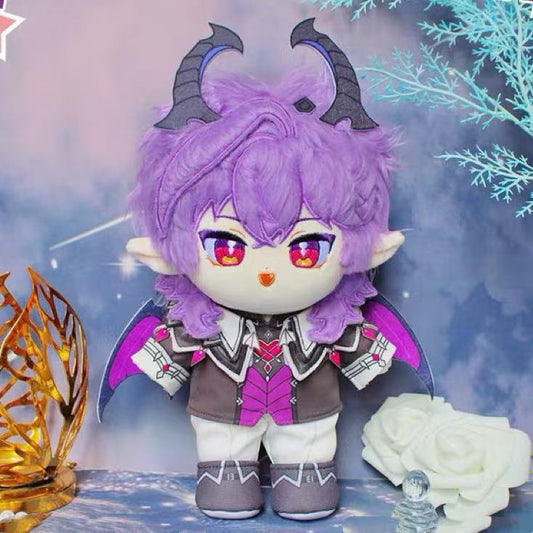 Smile House Fanmade Plushies Purple Hair With Horns Plush Doll 20CM