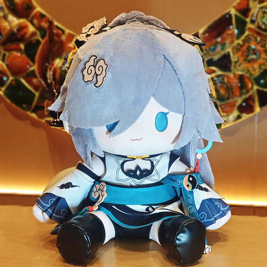 Smile House Honkai Impact 3: Fuhua Azure Empyrea battlesuit 40CM Staring Eyes Plush Doll