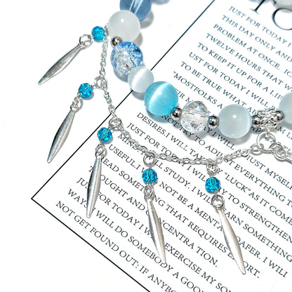Smile House Fanmade Inspired Handemade Light Blue Round Bracelet