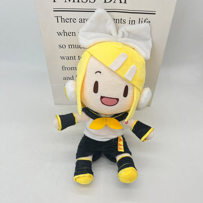 Smile House Green V Singer Twins Rin Len Plush Doll 28CM