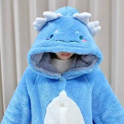 Smile House Fanmade Cute Plush Doll Blue Plushies Pajamas Sleepwear