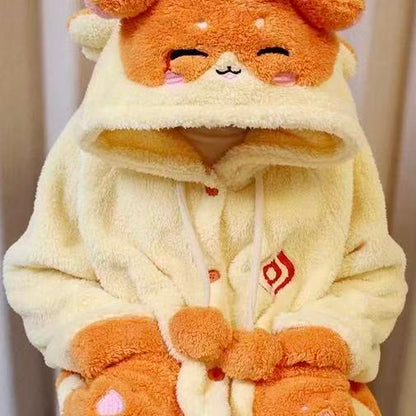 Smile House Fanmade Cute Plush Doll Yellow Plushies Pajamas Sleepwear