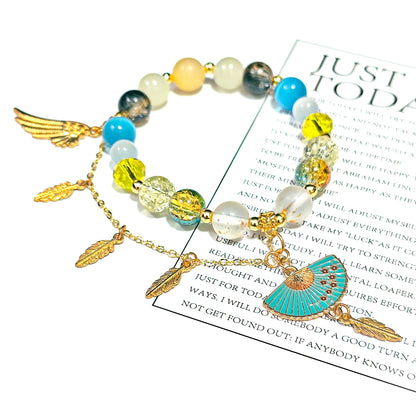 Smile House Fanmade Inspired Handemade Yellow Round Bracelet