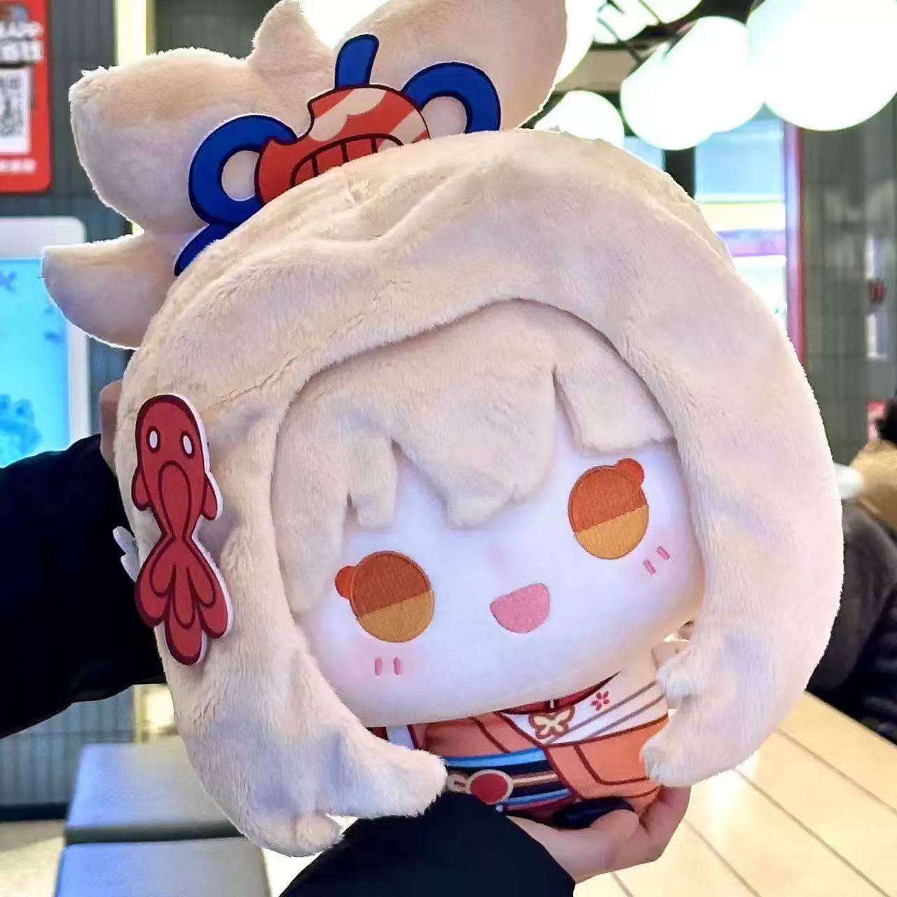 Smile House Fanmade Plushies Female Orange Big Head 30CM Plush Doll