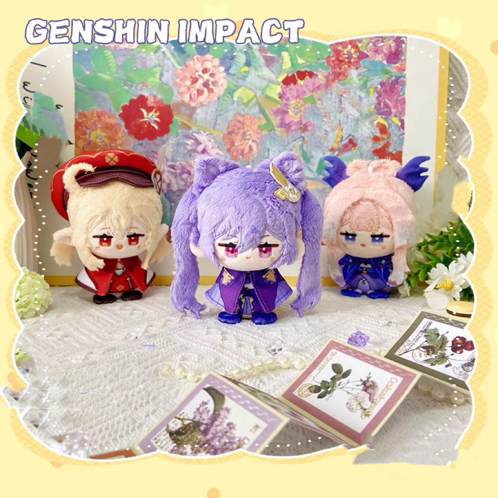 Smile House Genshin Impact Keqing Kokomi Klee Cloak Plush Doll 12 CM