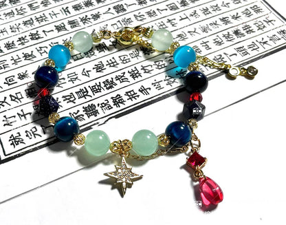 Smile House Honkai: Star Rail Anaxa Inspired Round Beads Bracelet