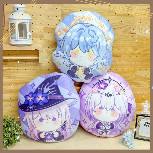 Smile House Fanart Eight Characters Double Side Pillow Plush Doll 38CM