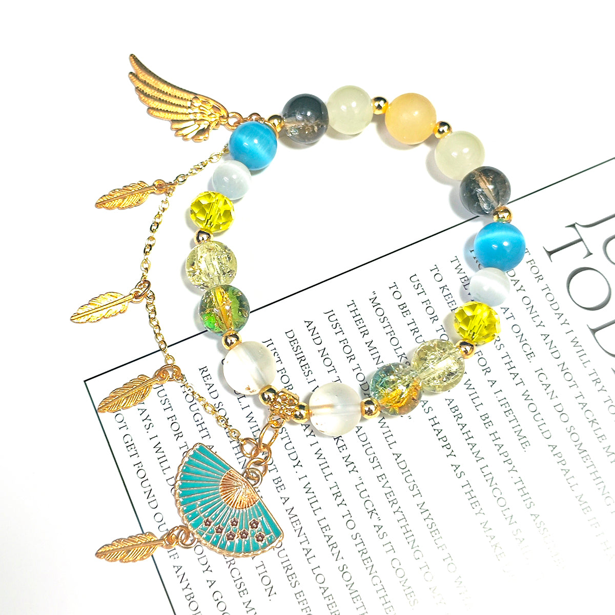 Smile House Fanmade Inspired Handemade Yellow Round Bracelet