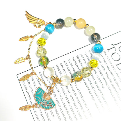 Smile House Fanmade Inspired Handemade Yellow Round Bracelet