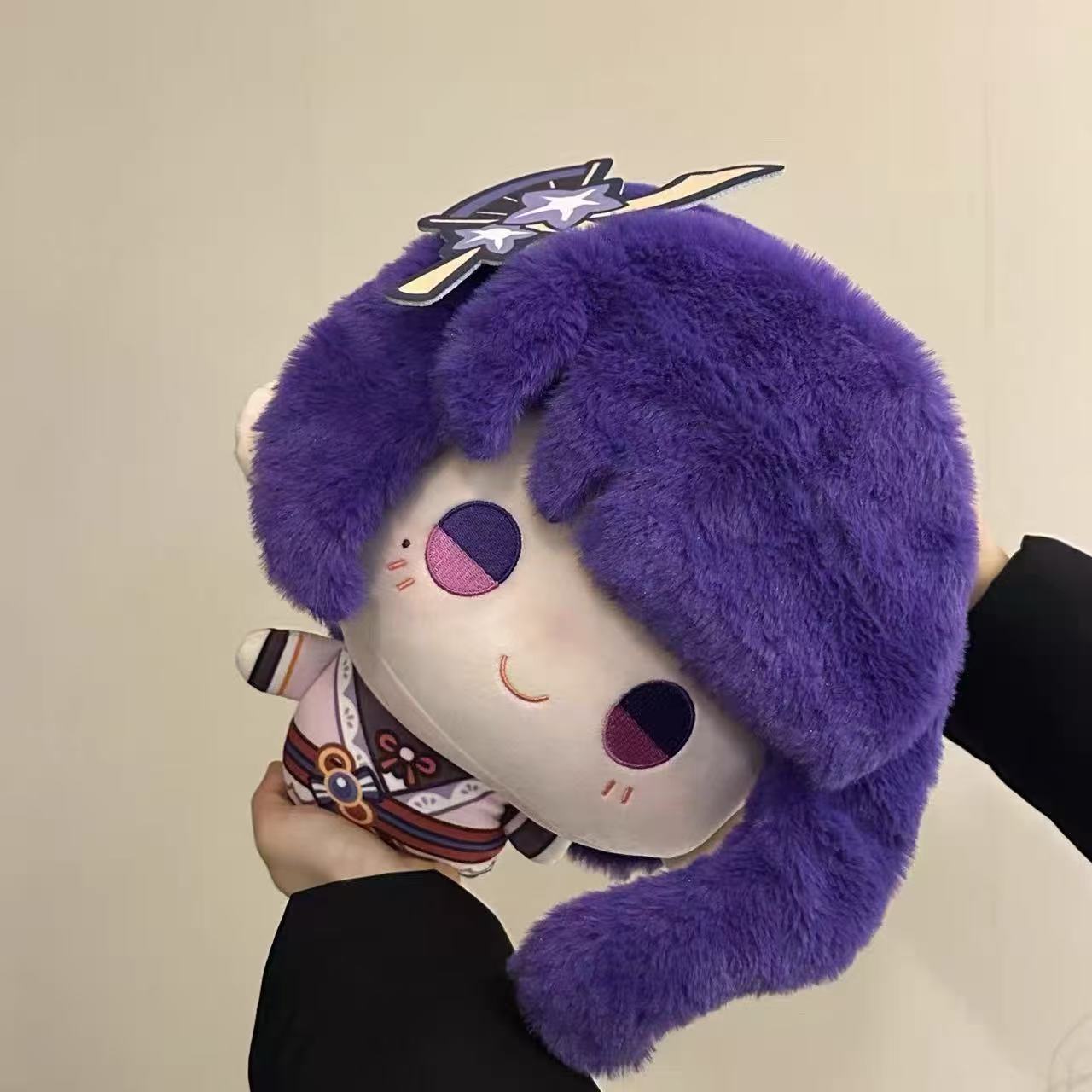 Smile House Fanmade Plushies Female Pruple Big Head 30CM Plush Doll