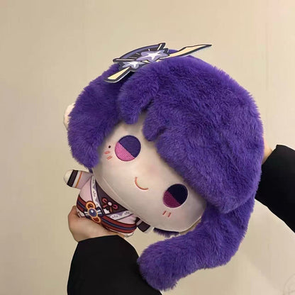 Smile House Fanmade Plushies Female Pruple Big Head 30CM Plush Doll