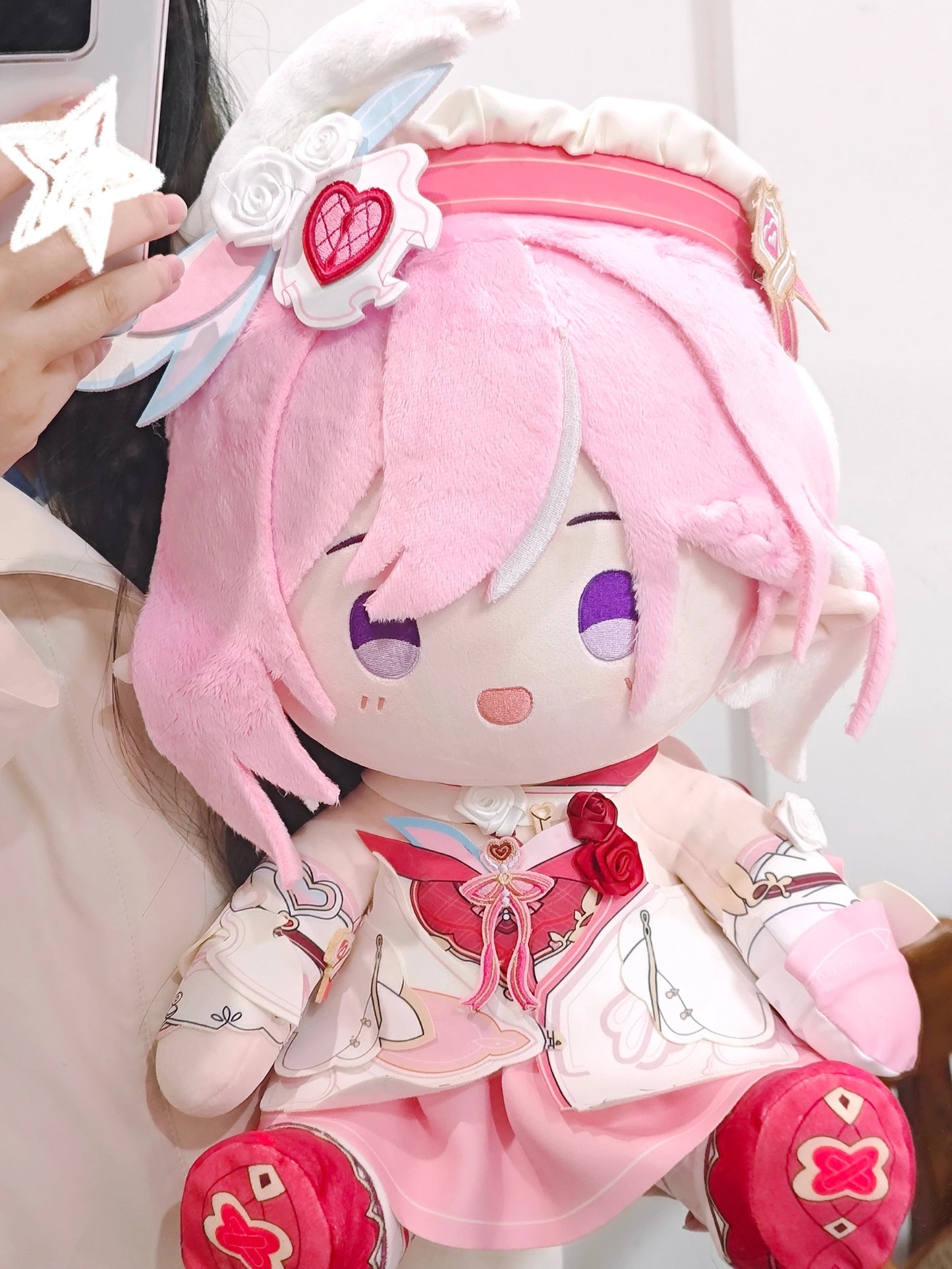 Smile House Fanart Plushtoy Pink Hair 40CM Staring Eyes Plush Doll