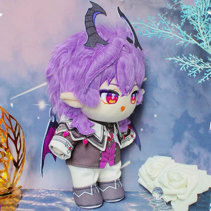 Smile House Fanmade Plushies Purple Hair With Horns Plush Doll 20CM