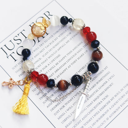 Free Shipping Smile House Zenless Zone Zero ZZZ Evelyn Chevalier Inspired Round Bracelet