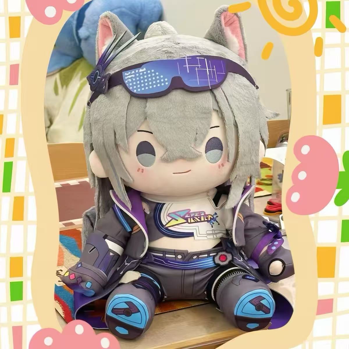 Smile House Fanart Plushies 40CM Staring Eyes Cute Wolf Plush Doll Style19