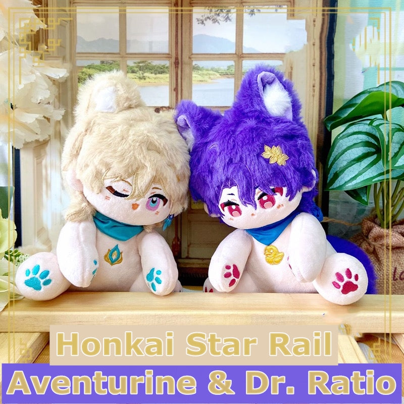 Smile House Honkai Star Rail Plushies Aventurine Dr. Ratio Animal Plush Doll 15CM
