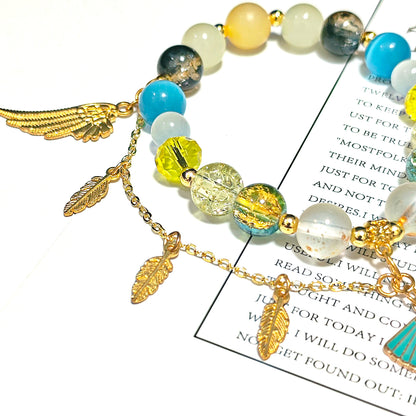 Smile House Fanmade Inspired Handemade Yellow Round Bracelet
