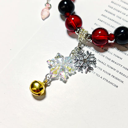 Smile House Fanmade Inspired Handemade Round Bracelet Red With Black