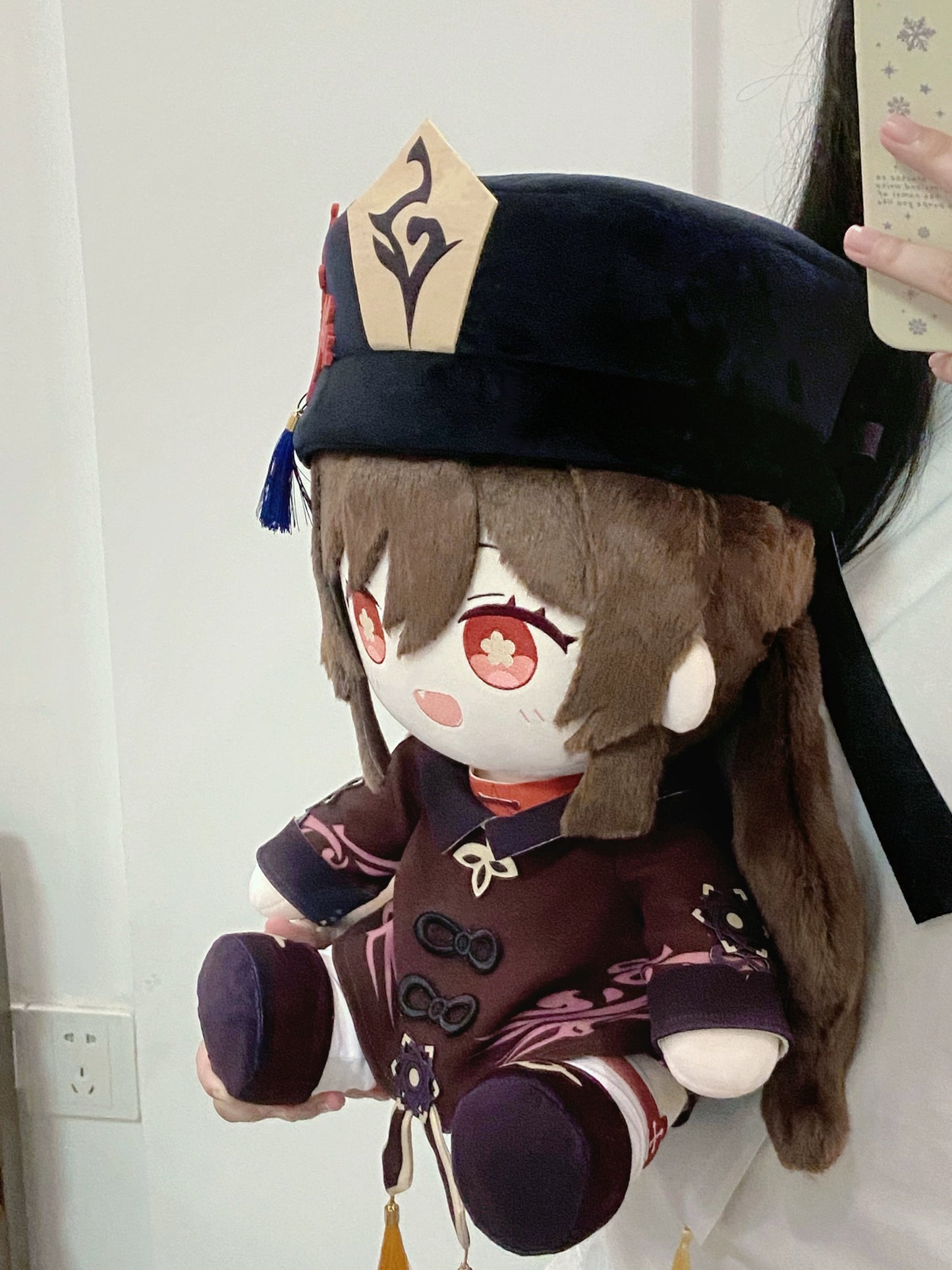Smile House Fanart Brown Plushies 40CM Big Eyes With Hat Plush Doll Style4