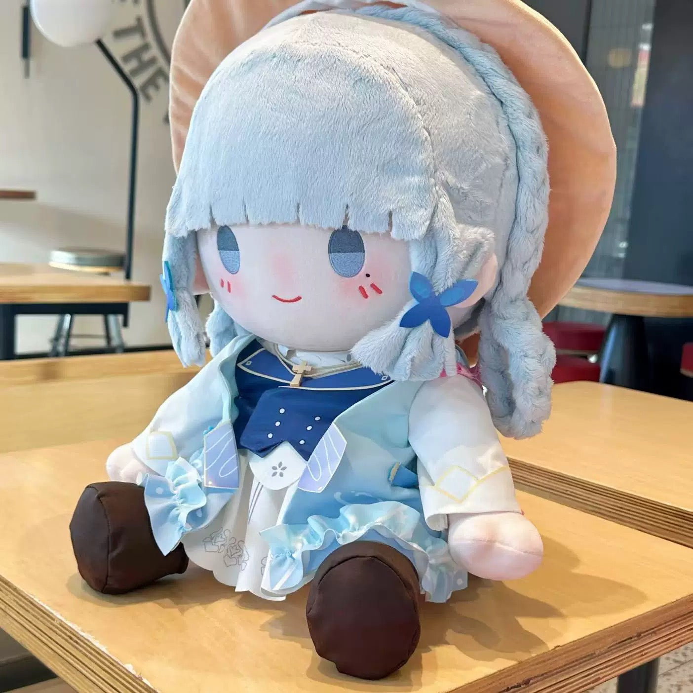 Smile House Genshin Impact Plushies Staring Ayaka Fontaine Springbloom Missive 40CM Plush Doll