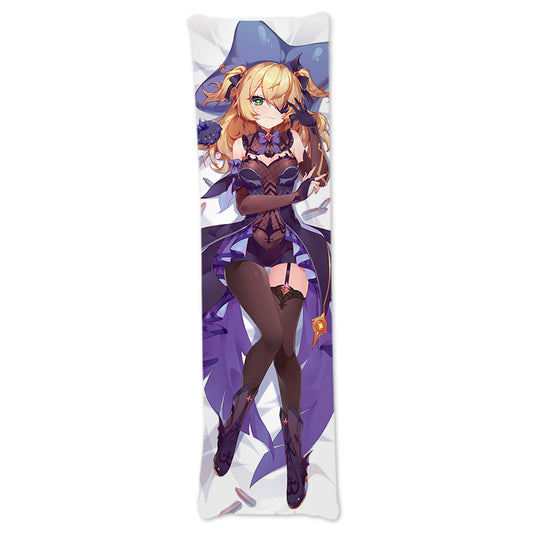 Smile House Genshin Impact Fischl Body Pillow Cover Two Sides Image