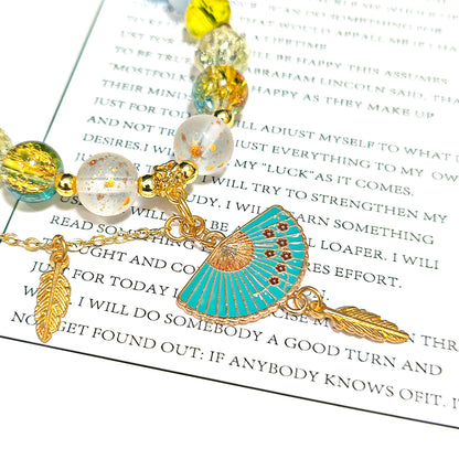 Smile House Fanmade Inspired Handemade Yellow Round Bracelet