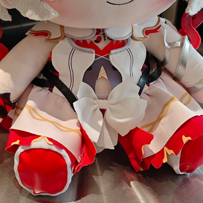 Smile House Fanmade Plushies Big Eyes Cute Red Shoes Silver Hair Plush Doll 40CM