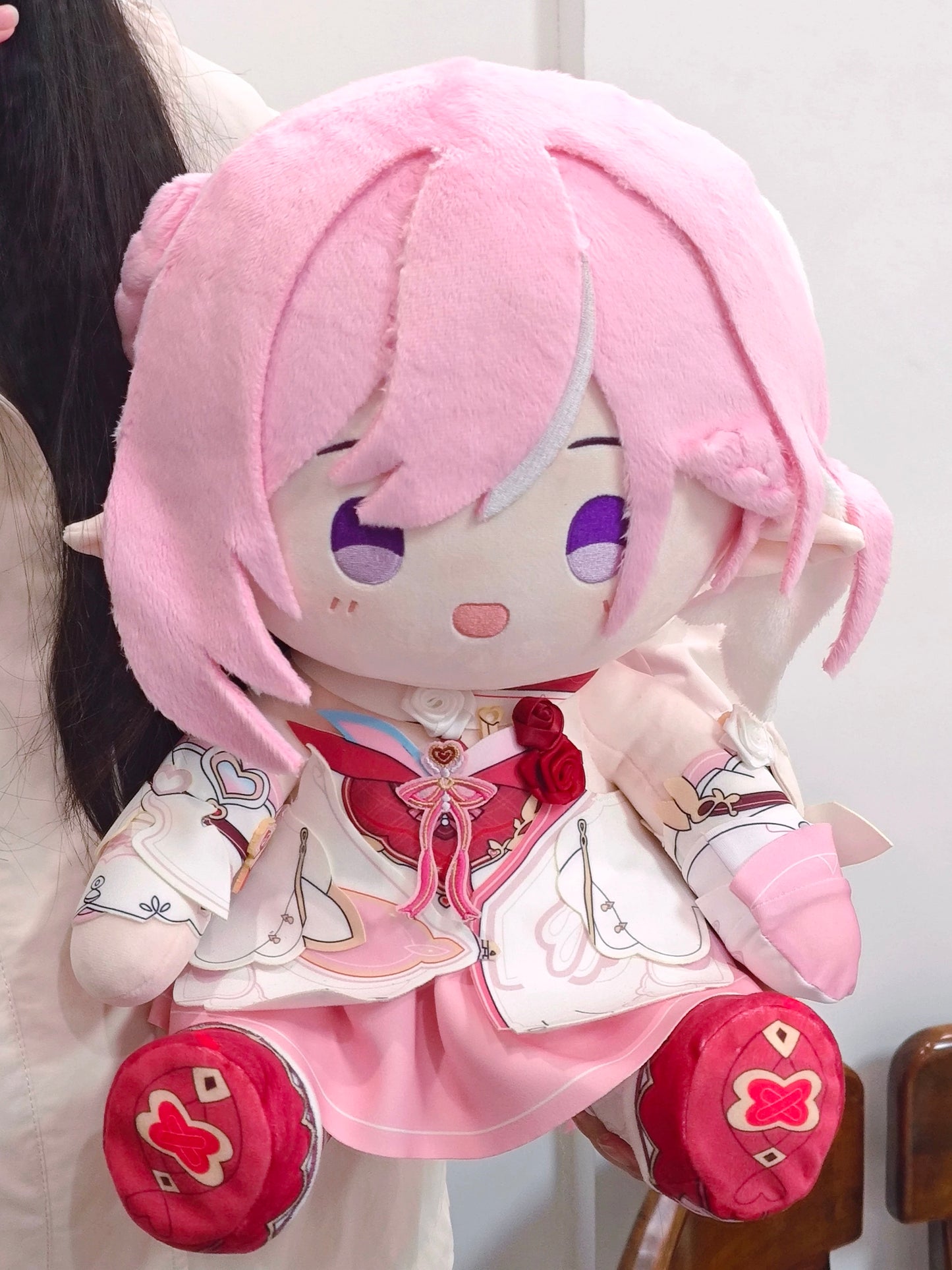 Smile House Fanart Plushtoy Pink Hair 40CM Staring Eyes Plush Doll