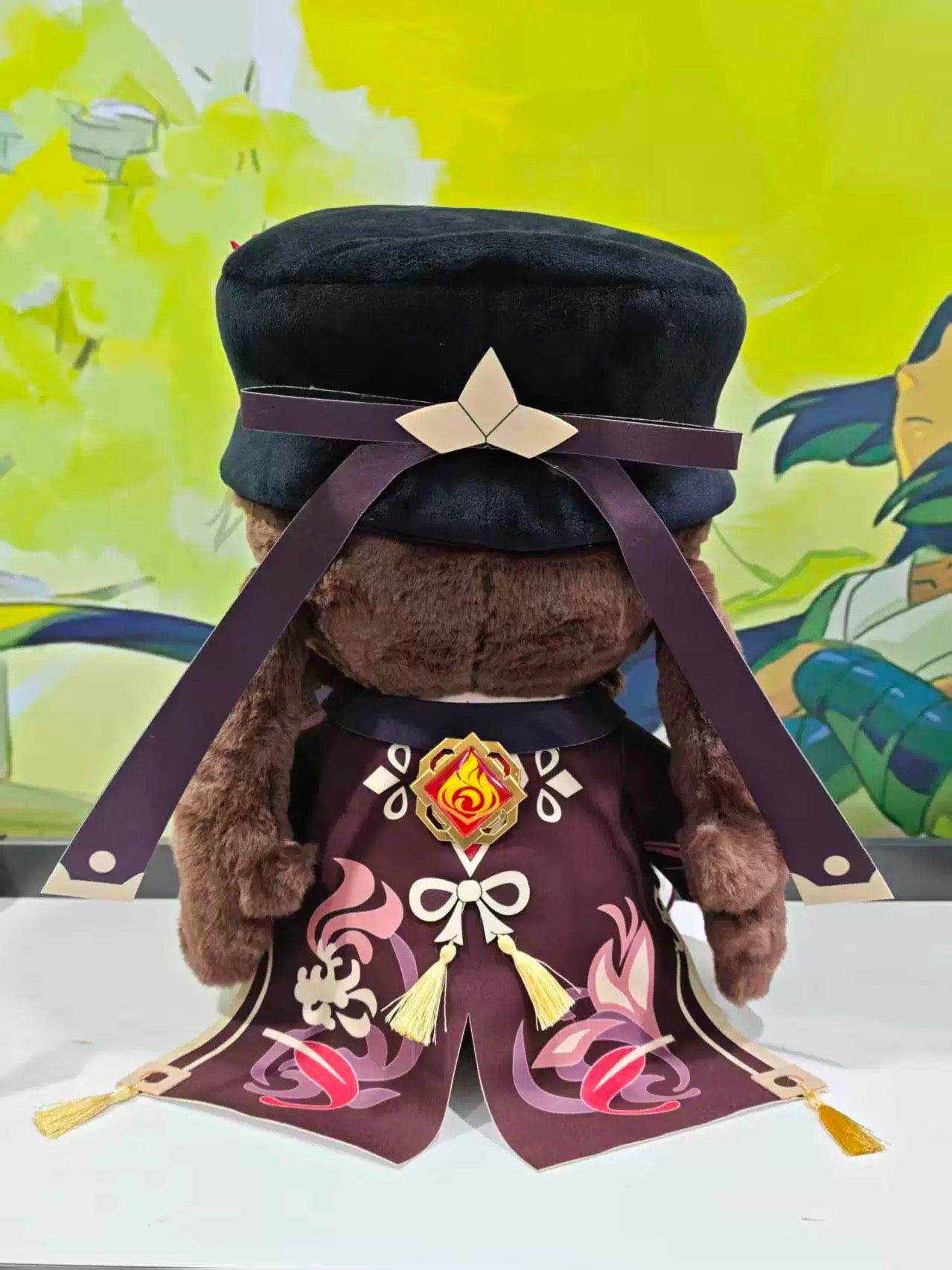 Smile House Fanart Brown Plushies 40CM Big Eyes With Hat Plush Doll Style4
