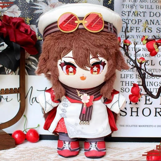 Smile House Genshin Impact Plushies Hutao Cherries Snow-Laden 20CM Plush Doll