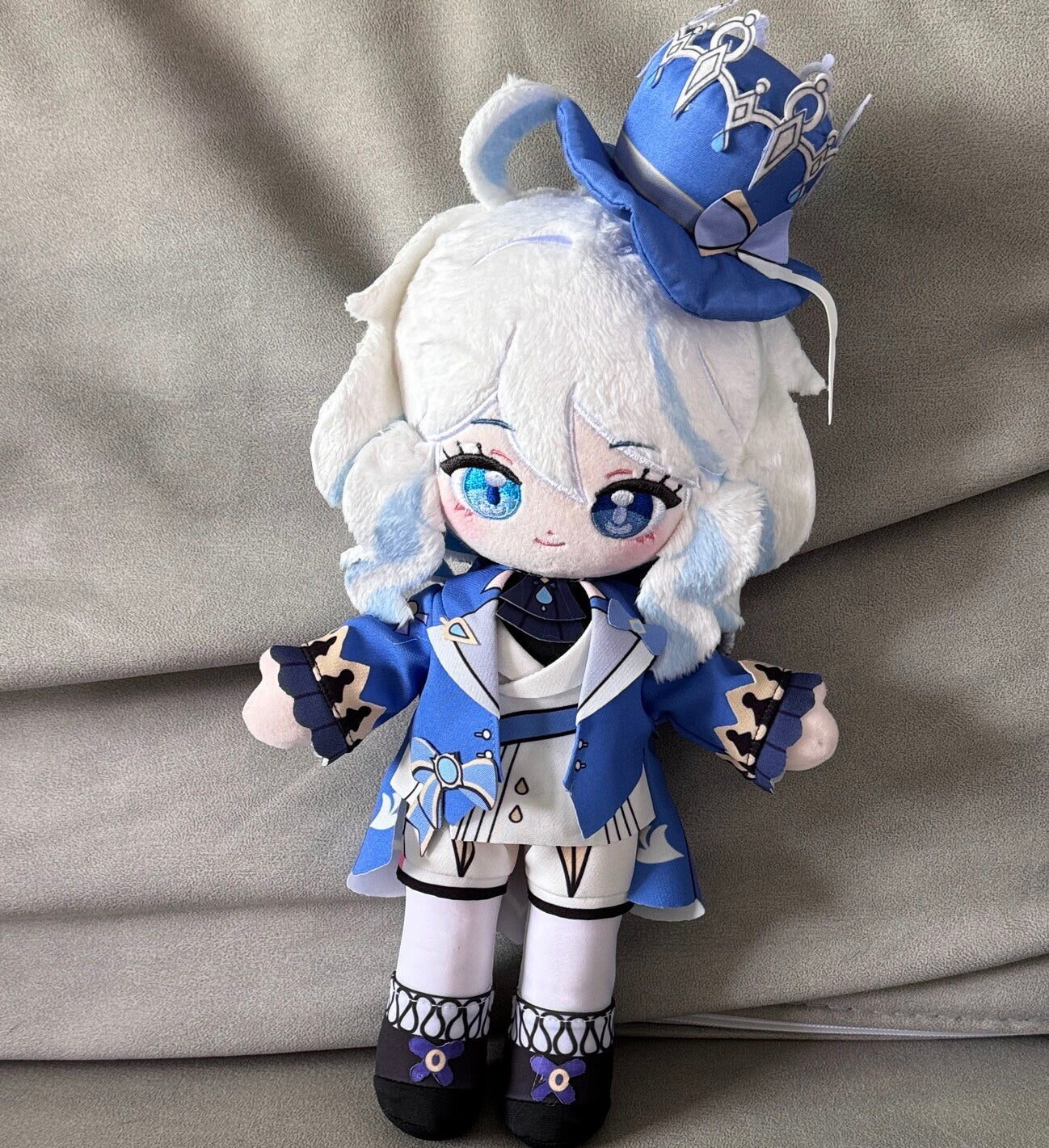 Smile House Genshin Impact plushie Focalors Furina Plush Doll 30CM ...