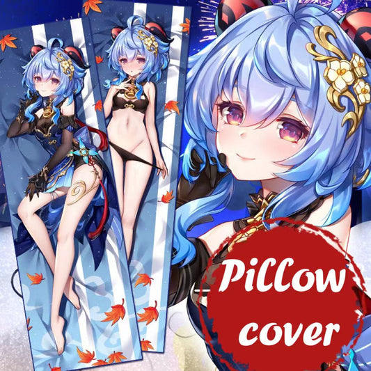 Smile House Genshin Impact Ganyu Twilight Blossom Pillow Cover Two Sides Image