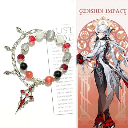 Smile House Genshin Impact The Knave Arlecchino Inspired Bracelet