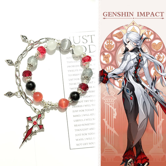 Smile House Genshin Impact The Knave Arlecchino Inspired Bracelet