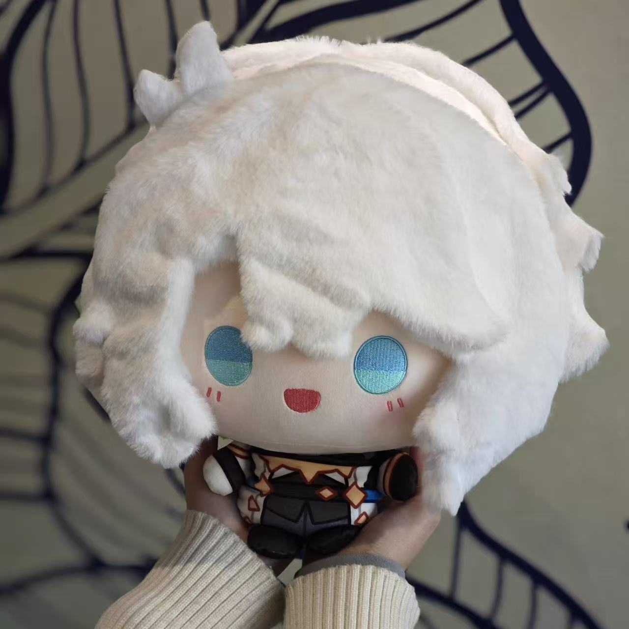Smile House Fanmade Plushies Male White Big Head 30CM Plush Doll