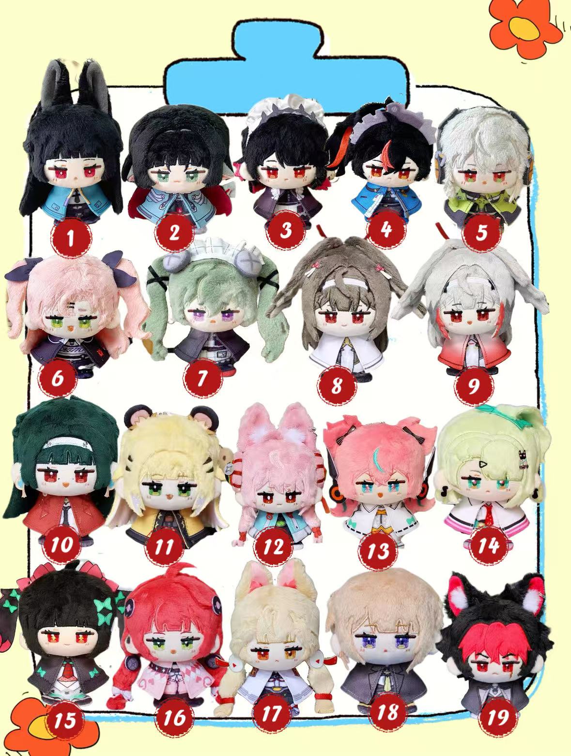 Smile House Fanmade Series Plush Doll 12CM For Age 16+