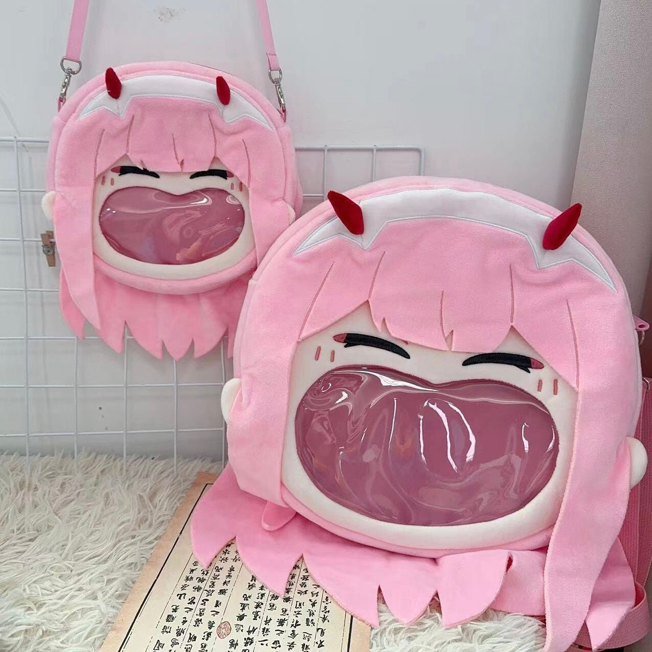 Smile House DARLING in the FRANXX Zero Two CODE:002 Crossbody Bag Backpack