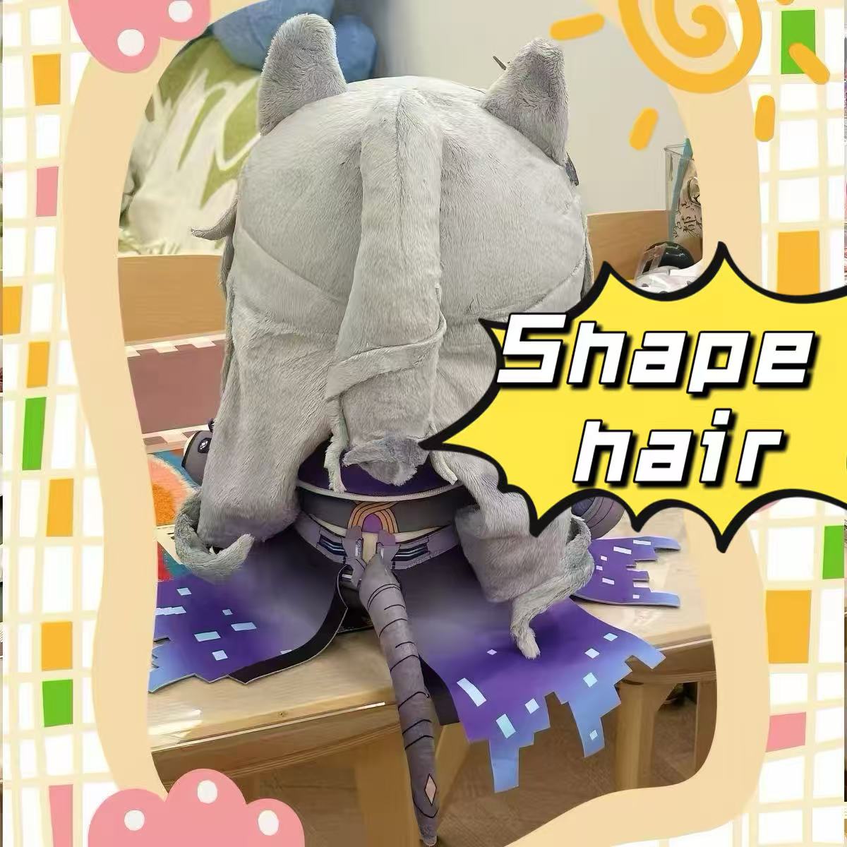 Smile House Fanart Plushies 40CM Staring Eyes Cute Wolf Plush Doll Style19