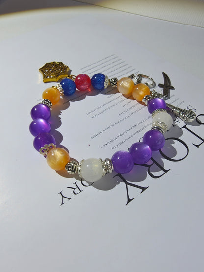Smile House Kpop Demon Hunters Huntrix Rumi~How It's Done~ Performance Inspired Round Beads Bracelet