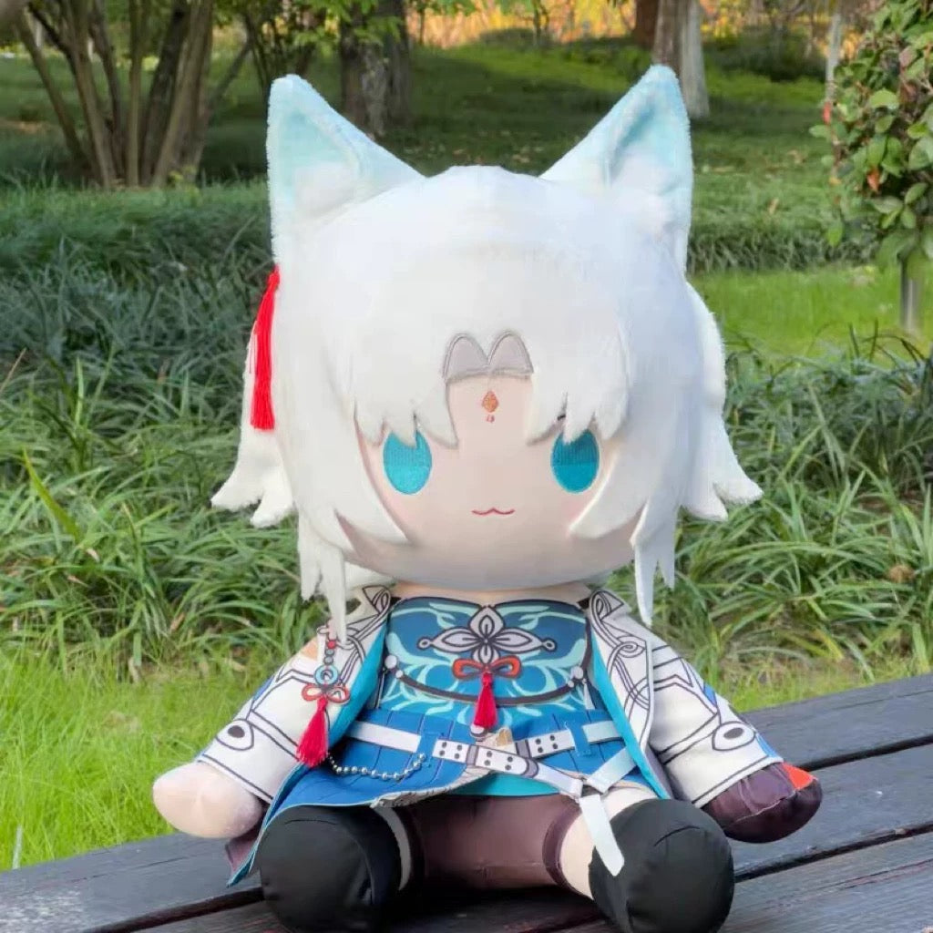 Smile House Fanmade Plushies Cat Ears Blue Ponytail Staring Ver 40CM Sitting Plush Doll