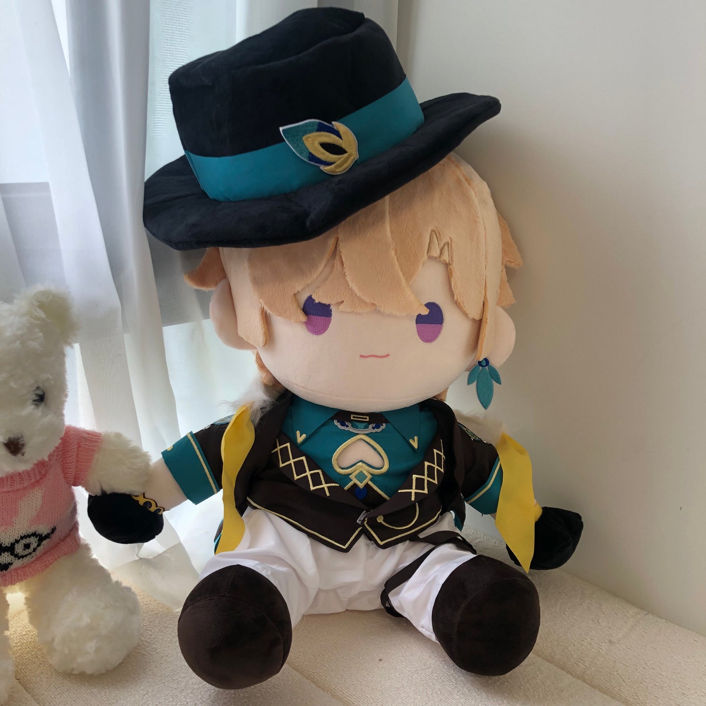 Smile House Honkai: Star Rail Plushies Staring Aventurine 40CM Plush Doll With Hat