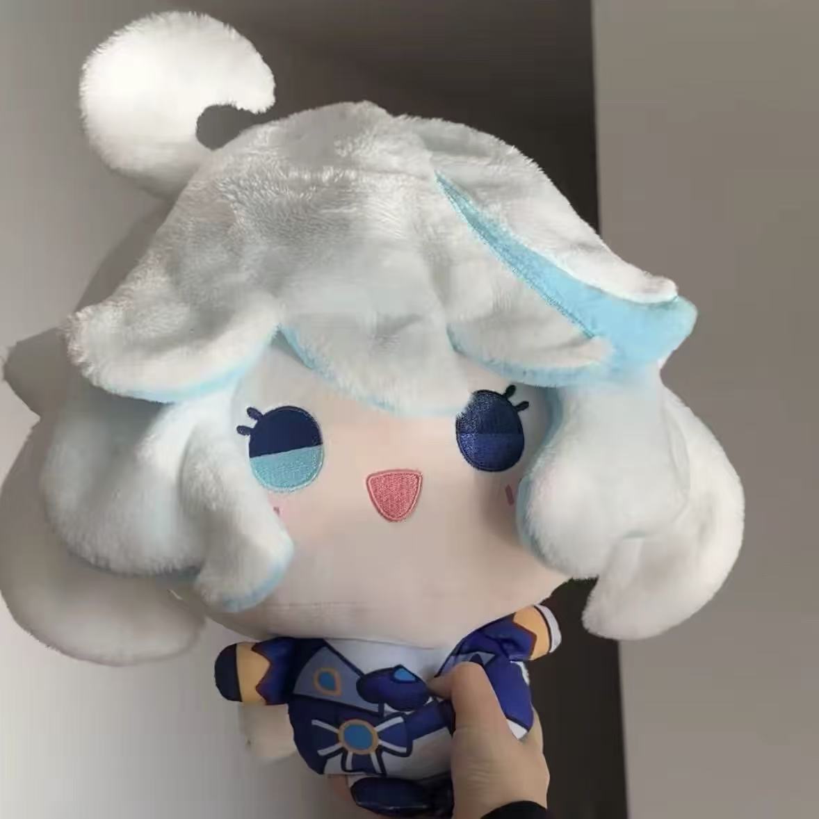 Smile House Fanmade Plushies Female Blue Big Head With Removable Hat 30CM Plush Doll