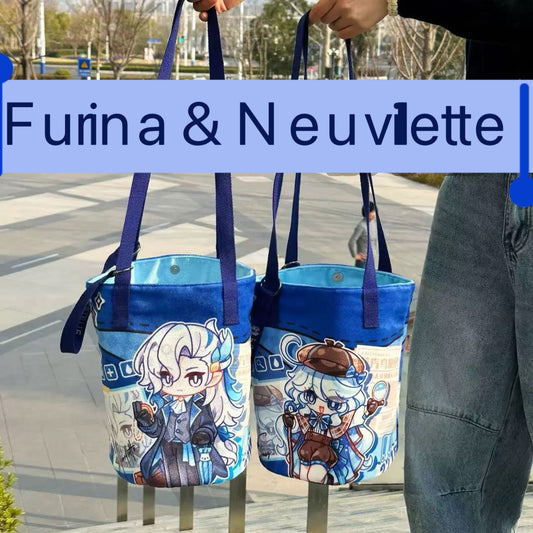 Smile House Genshin Impact Fanart Furina Neuvillette Crossbody Bag
