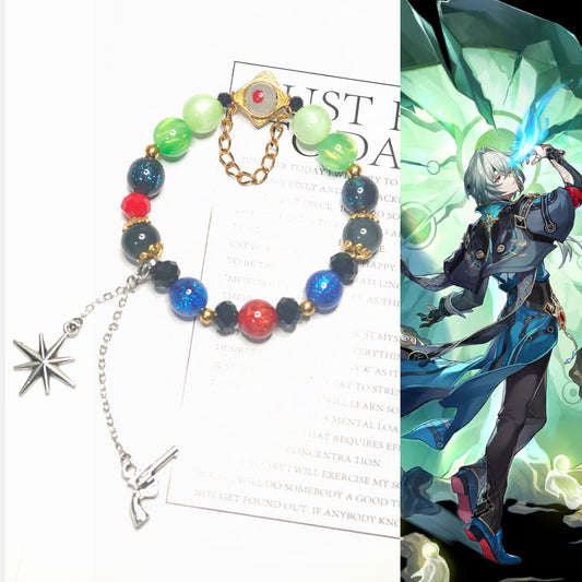 Smile House Honkai Star Rail Anaxa Inspired Round Bracelet