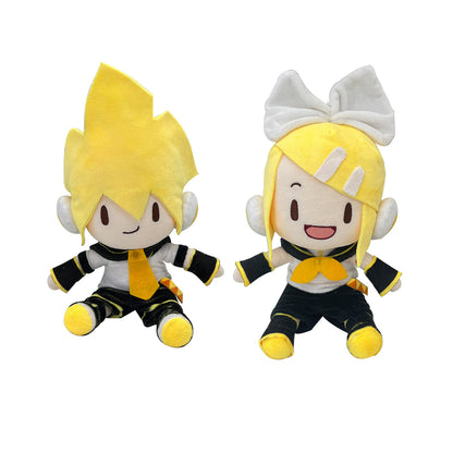 Smile House Green V Singer Twins Rin Len Plush Doll 28CM