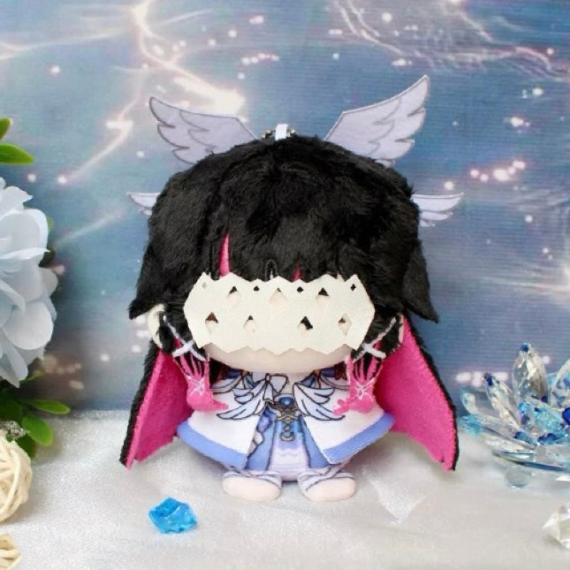 Smile House Genshin Impact Columbina 'Damselette' Snezhnaya Sandrone Cloak Plush Doll 12CM