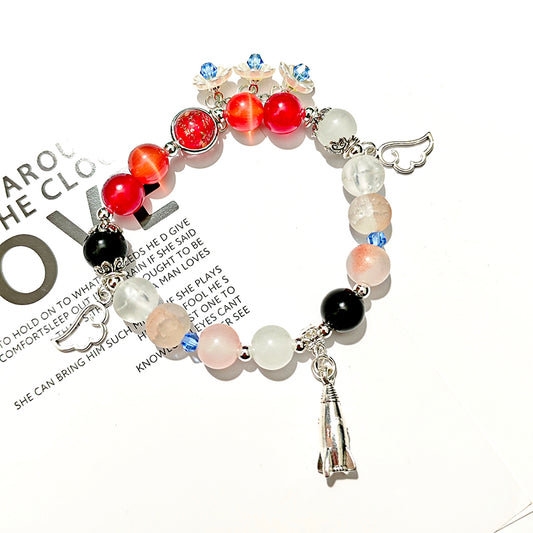 Smile House Fanmade Pink White Star Rail Inspired Bracelet