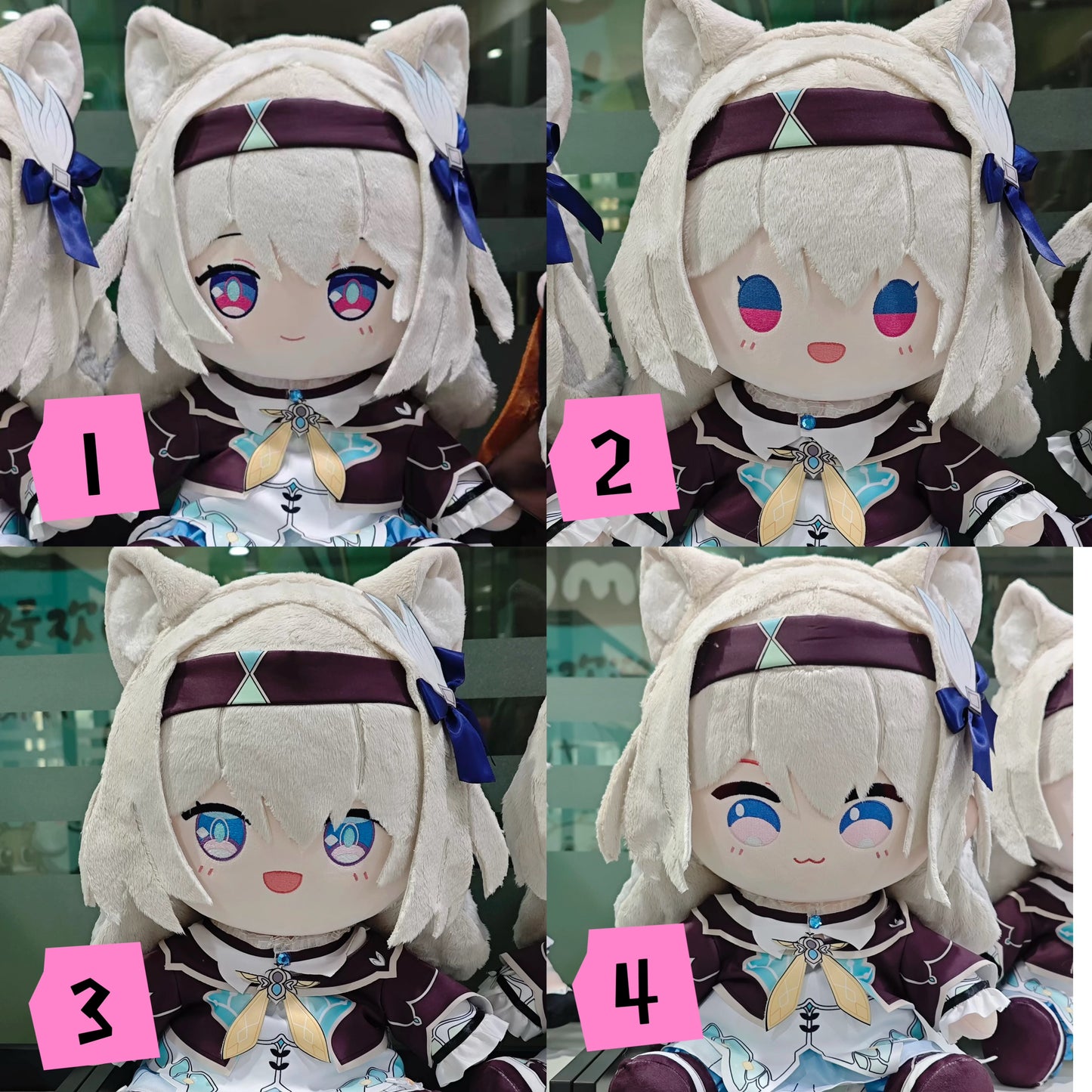 Smile House Honkai Star Rail Plushies Firefly Four Style Face 40CM Plush Doll