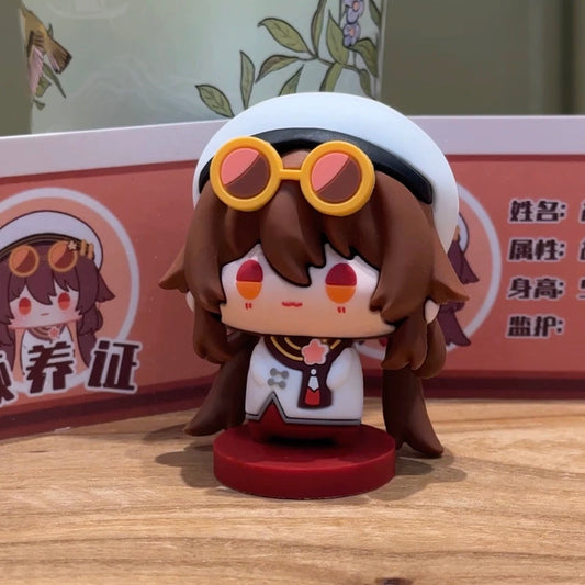 Smile House Genshin Impact Hutao Hu Tao Cherries Snow-Laden Cute Action Figures 6CM
