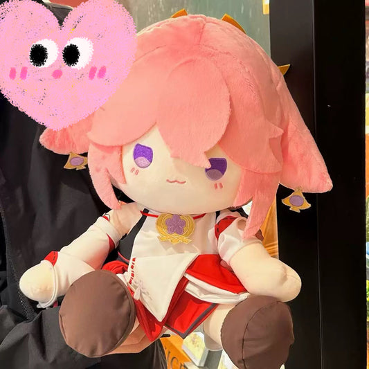 Smile House Genshin Impact Plushies Staring Yae Miko Wave Mouth 40CM Plush Doll